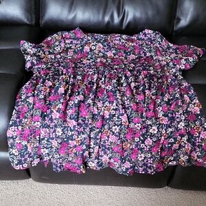 Floral womens plusTop - Multicolor